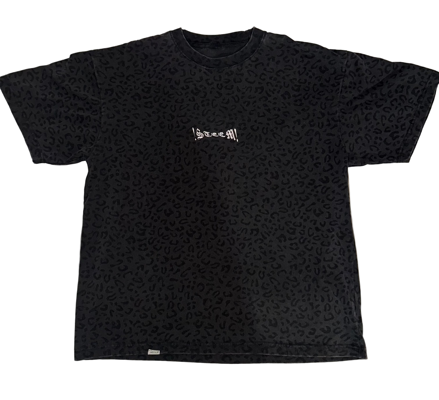 BLACK LEOPARD TEE